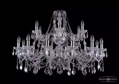 Подвесная люстра Bohemia Ivele 1413/12+6/360/2d/Ni/Leafs