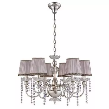 Подвесная люстра Crystal Lux Alegria SP6 Silver-Brown