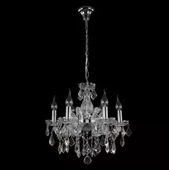 Подвесная люстра Crystal Lux Ines SP6 Chrome/Transparent