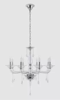 Подвесная люстра Crystal Lux Monica SP8 Chrome/Transparent