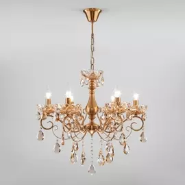 Подвесная люстра Escada 10109/6 бронза/тонированный хрусталь Strotskis Eurosvet