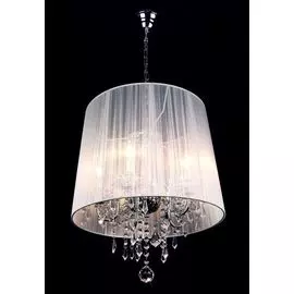 Подвесная люстра Eurosvet 2045/5 хром/белый