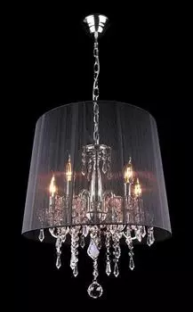 Подвесная люстра Eurosvet 2045/5 хром/черный