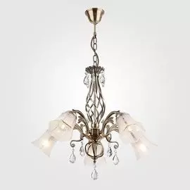 Подвесная люстра Eurosvet 29803/5 античная бронза