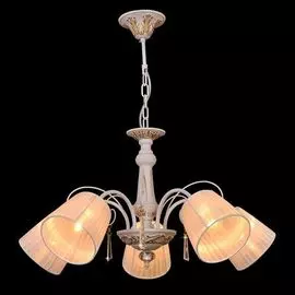 Подвесная люстра Eurosvet 29849/5 белый с золотом