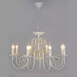 Подвесная люстра Eurosvet 60018/8 белый с золотом