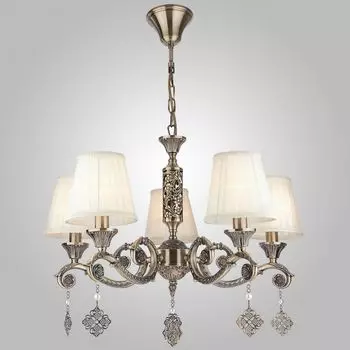 Подвесная люстра Eurosvet 60042/5 античная бронза