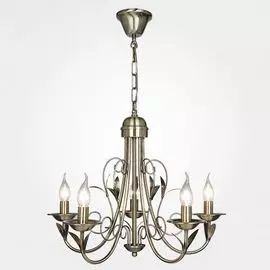 Подвесная люстра Eurosvet Афина 60050/5 античная бронза