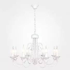 Подвесная люстра Eurosvet Афина 60050/8 глянцевый белый