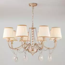 Подвесная люстра Eurosvet Enzo 60068/8 перламутровое золото
