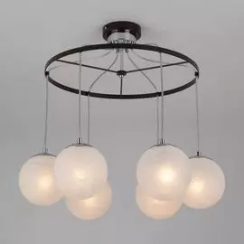 Подвесная люстра Eurosvet Globe 70069/6 хром/черный