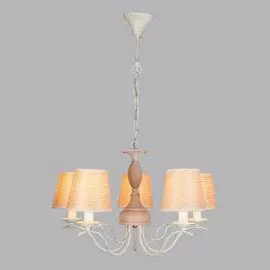 Подвесная люстра Eurosvet Элен 60027/5 белый с золотом