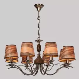 Подвесная люстра Eurosvet Элен 60027/8 античная бронза
