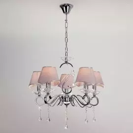 Подвесная люстра Eurosvet Kelly 10085/5 хром/прозрачный хрусталь Strotskis