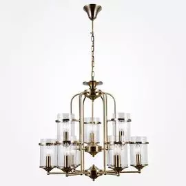Подвесная люстра Eurosvet Консул 60040/9 античная бронза