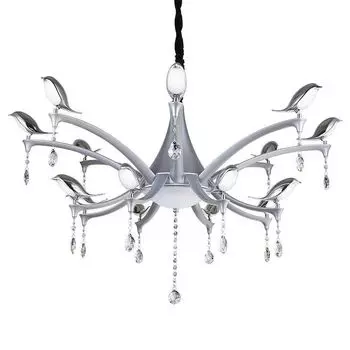 Подвесная люстра IDLamp Uccelli 385/16-LEDSilver