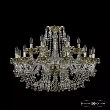 Подвесная люстра Ivele Crystal 16109/12+6/300 G K801 Bohemia