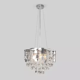 Подвесная люстра Lianna 10114/6 хром/прозрачный хрусталь Strotskis Eurosvet