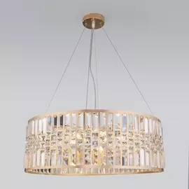 Подвесная люстра Lory 10116/8 золото/прозрачный хрусталь Strotskis Eurosvet