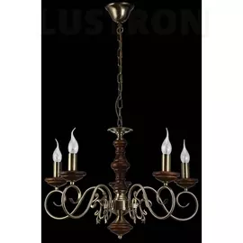 Подвесная люстра Luxury Wood LUXURY WOOD 11357/5C ANTIQUE,WALNUT Natali Kovaltseva