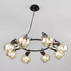 Подвесная люстра Mateo 70119/8 черный Eurosvet