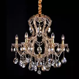 Подвесная люстра Milano 10651/6C GOLD, BRANDY Natali Kovaltseva