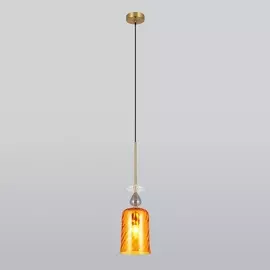 Подвесной светильник Dream 50194/1 янтарный Eurosvet