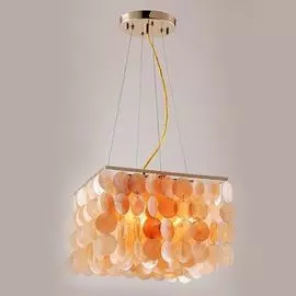 Подвесной светильник Eurosvet 60022/4 золото/коралловый