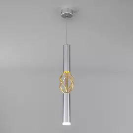 Подвесной светильник Lance 50191/1 LED матовое серебро/матовое золото Eurosvet
