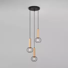 Подвесной светильник Parker 50178/3 черный/бронза Eurosvet