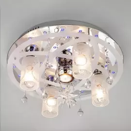 Потолочная люстра 70202 70202/5 хром / синий + красный + фиолетовый Eurosvet