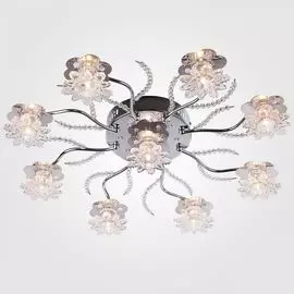 Потолочная люстра Eurosvet 4831/9 хром/синий+красный+фиолетовый