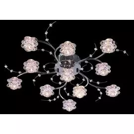 Потолочная люстра Eurosvet 4836/11 хром/синий+красный+фиолетовый