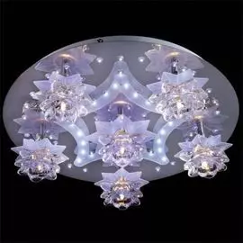 Потолочная люстра Eurosvet 5352/6 хром/белый-синий+красный+фиолетовый