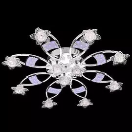 Потолочная люстра Eurosvet 80064/11 хром/синий+красный+фиолетовый