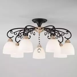 Потолочная люстра Eurosvet Arabella 70087/7 черный/золото