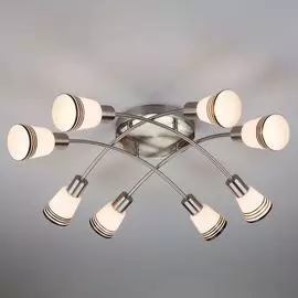 Потолочная люстра Eurosvet Jenna 30131/8 сатин-никель