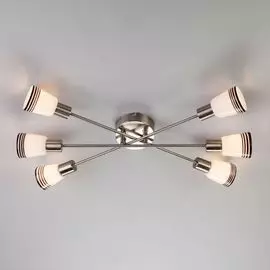 Потолочная люстра Eurosvet Jenna 30132/6 сатин-никель