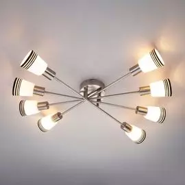 Потолочная люстра Eurosvet Jenna 30132/8 сатин-никель