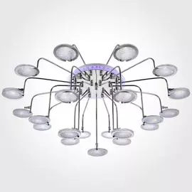 Потолочная люстра Eurosvet Spider 80109/21 хром/синий+фиолетовый