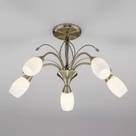 Потолочная люстра Ginevra 30280/5 античная бронза Eurosvet