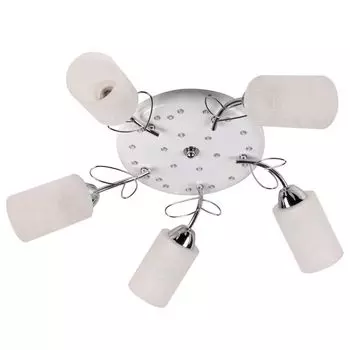 Потолочная люстра IDLamp Alda 841/5PF-LEDWhitechrome