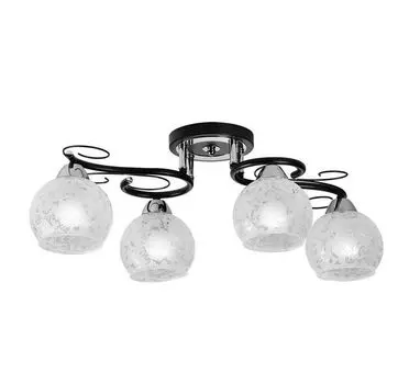 Потолочная люстра IDLamp Carmela 234/4PF-Blackchrome