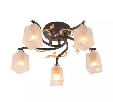 Потолочная люстра IDLamp Edda 206/5PF-Blackchrome