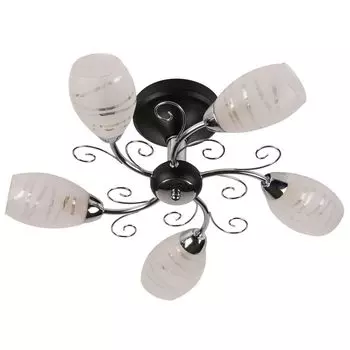 Потолочная люстра IDLamp Edwidge 846/5PF-Blackchrome