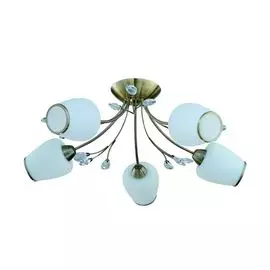 Потолочная люстра IDLamp Elda 834/5PF-Oldbronze