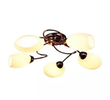 Потолочная люстра IDLamp Elda 853/5PF-Blackchrome