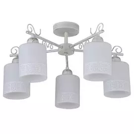 Потолочная люстра IDLamp Ileria 848/5PF-Whitepatina