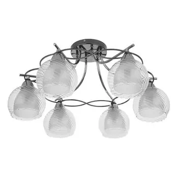 Потолочная люстра IDLamp Isabella 873/6PF-Darkchrome