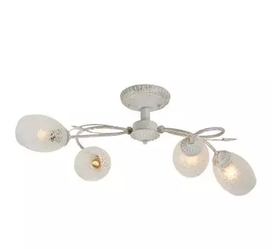 Потолочная люстра IDLamp Julia 874/4PF-Whitepatina